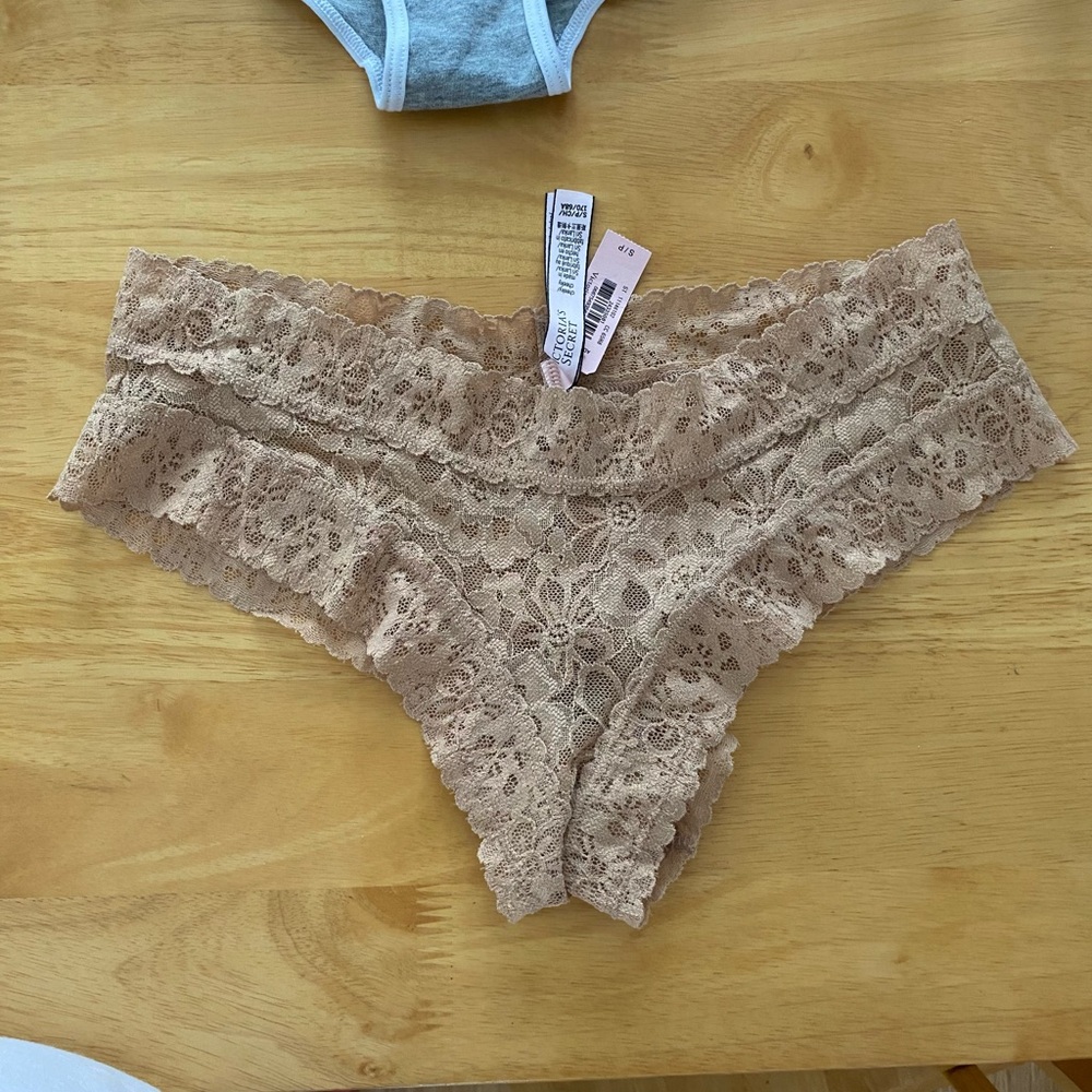 Lace Floral Tan Panties